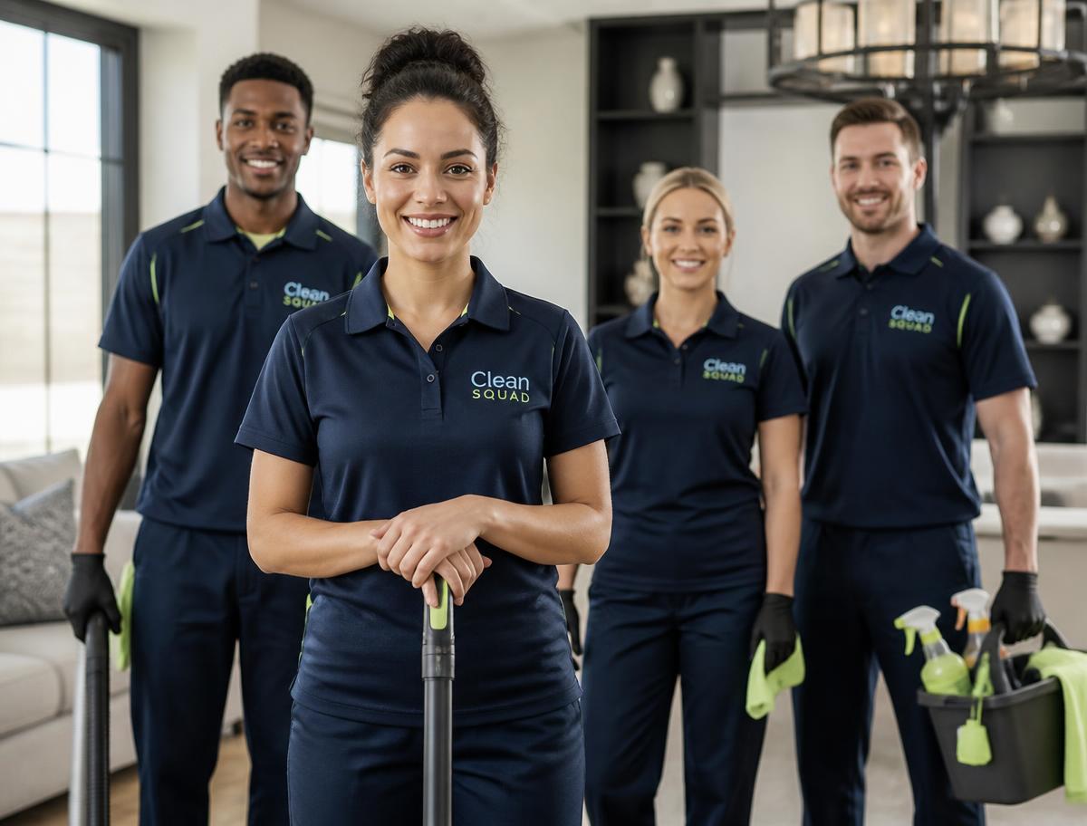 Swift Kleaners professional cleaning crew in a modern home